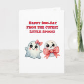 Happy Boo Day Schattige Ghost foto Halloween kaart (Voorkant)