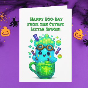 Happy Boo Day Schattige Ghost foto Halloween kaart