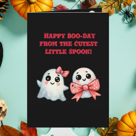 Happy Boo Day Schattige Ghost foto Halloween kaart