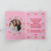 Happy Boo Day Schattige Ghost foto Halloween kaart (Binnen)