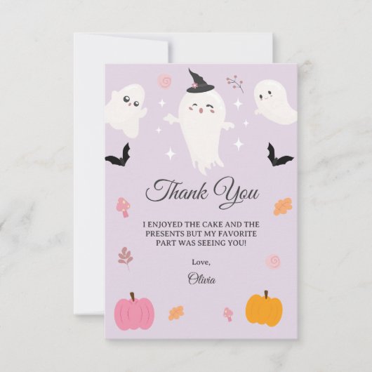 Happy Boo Day | Spooky BOO Day Celebration Bedankkaart (Voorkant)