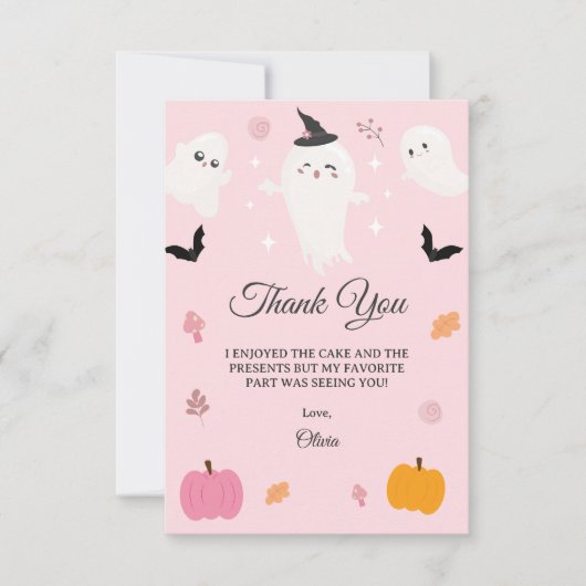 Happy Boo Day | Spooky BOO Day Celebration Bedankkaart (Voorkant)