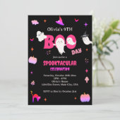 Happy Boo Day | Spooky BOO Day Celebration Kaart (Staand voorkant)