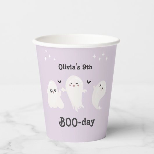 Happy Boo Day | Spooky BOO Day Celebration Papieren Bekers (Voorkant)