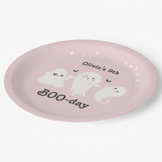 Happy Boo Day | Spooky BOO Day Celebration Papieren Bordje (Gekanteld)