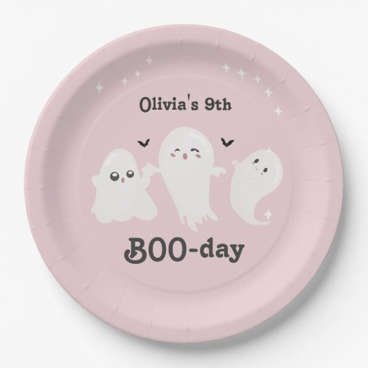 Happy Boo Day | Spooky BOO Day Celebration Papieren Bordje (Voorkant)