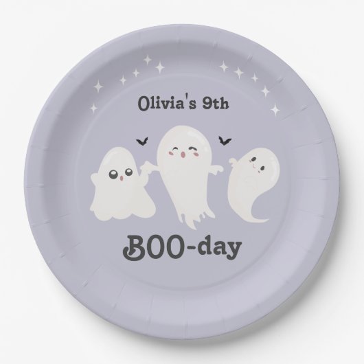 Happy Boo Day | Spooky BOO Day Celebration Papieren Bordje (Voorkant)