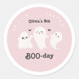 Happy Boo Day | Spooky BOO Day Celebration Ronde Sticker