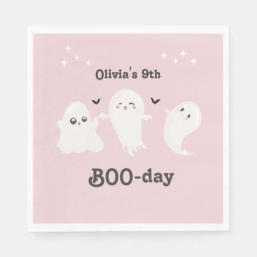 Happy Boo Day | Spooky BOO Day Celebration Servet (Voorkant)