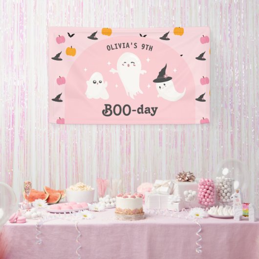 Happy Boo Day | Spooky BOO Day Celebration Spandoek (Feest)