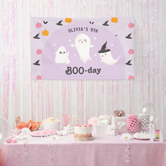 Happy Boo Day | Spooky BOO Day Celebration Spandoek (Feest)
