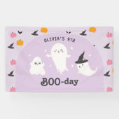 Happy Boo Day | Spooky BOO Day Celebration Spandoek (Horizontaal)