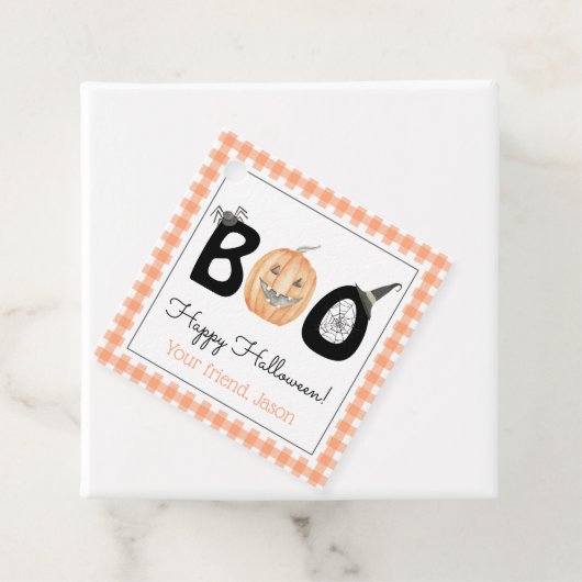 Happy Boo Day Trick or treat Halloween Bedankjes Labels (In situ)