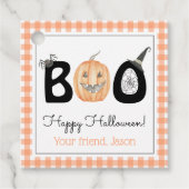 Happy Boo Day Trick or treat Halloween Bedankjes Labels (Voorkant)