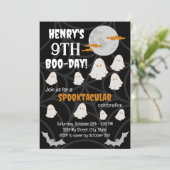 Happy Boo-Day uitnodiging (Staand voorkant)