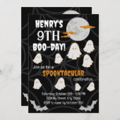 Happy Boo-Day uitnodiging (Voorkant / Achterkant)