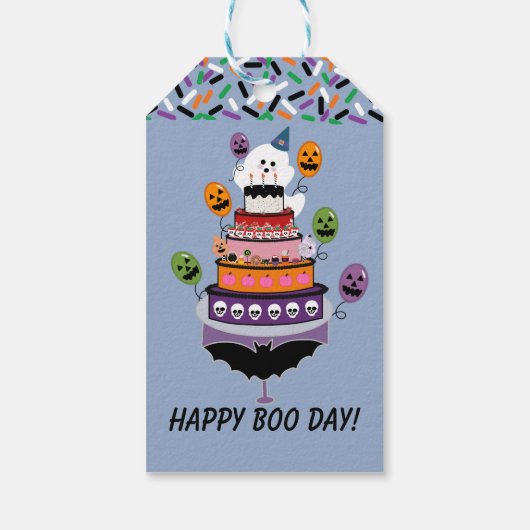 Happy Boo Day viering Cadeaulabel (Achterkant)