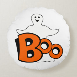 Happy Boo Ghost Rond Kussen