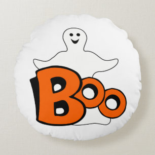 Happy Boo Ghost Rond Kussen