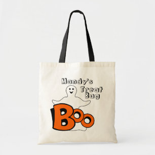 Happy Boo Ghost Treat Bag Tote Bag