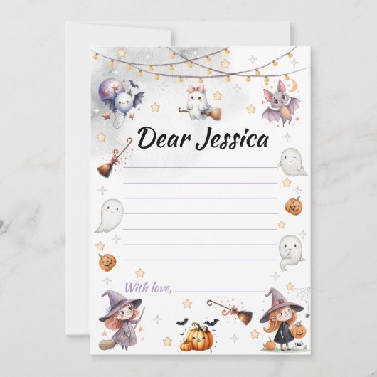 Happy Boo Halloween Ghost Seizoensgebonden Feestdagenkaart (Voorkant)