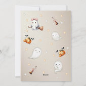 Happy Boo Halloween Ghost Seizoensgebonden Feestdagenkaart (Achterkant)