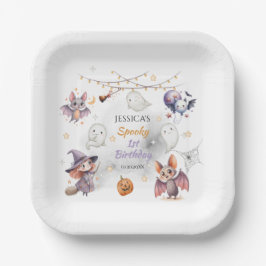 Happy Boo Halloween Paper Bord – Schattigee geest