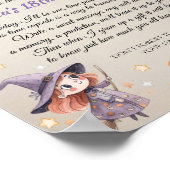 Happy Boo Halloween Time Capsule Bericht Kaart Poster (Hoek)