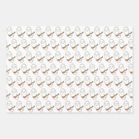 Happy Boo-thday Ghosts Inpakpapier Vel (Voorkant 2)