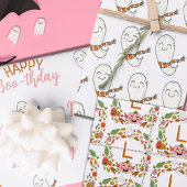 Happy Boo-thday Ghosts Inpakpapier Vel