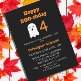 Happy BOO-thday Halloween Birthday Kaart