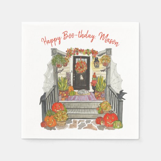 Happy Boo-thday Party Servet (Voorkant)