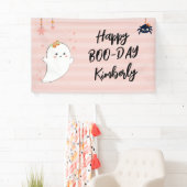 Happy Booday Halloween Verjaardag Spandoek (Insitu)
