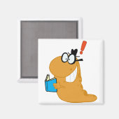 Happy-Bookworm-by-an-idea Magneet (Voorkant / Achterkant)