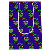 Happy Bookworm Paarse Medium Cadeauzakje (Achterkant)