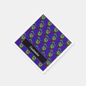 Happy Bookworm Paarse Servet (Hoek)