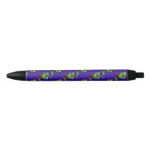 Happy Bookworm Paarse Zwarte Inkt Pen (Voorkant)