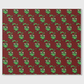 Happy Bookworm Rood Cadeaupapier (Vlak)