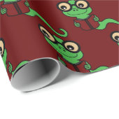 Happy Bookworm Rood Cadeaupapier (Rol Hoek)