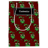 Happy Bookworm Rood Medium Cadeauzakje (Voorkant)