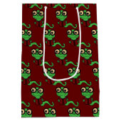 Happy Bookworm Rood Medium Cadeauzakje (Achterkant)