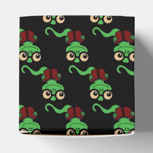 Happy Bookworm Zwart Bedankdoosjes (Bovenkant)