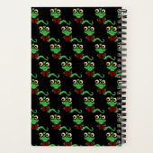 Happy Bookworm Zwart Notitieboek (Achterkant)