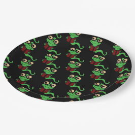 Happy Bookworm Zwart Papieren Bordje