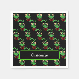 Happy Bookworm Zwart Servet