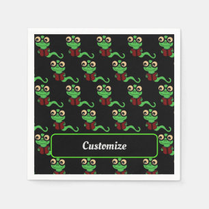 Happy Bookworm Zwart Servet