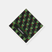 Happy Bookworm Zwart Servet (Hoek)