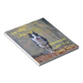 Happy Border Collie dog die loopt en speelt Notitieblok (Schuin)