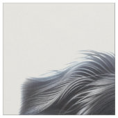Happy Border Collie Dog Fabric Stof (Close Up)