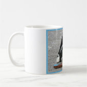 Happy Border Collie dog met jouw naam Koffiemok (Links)